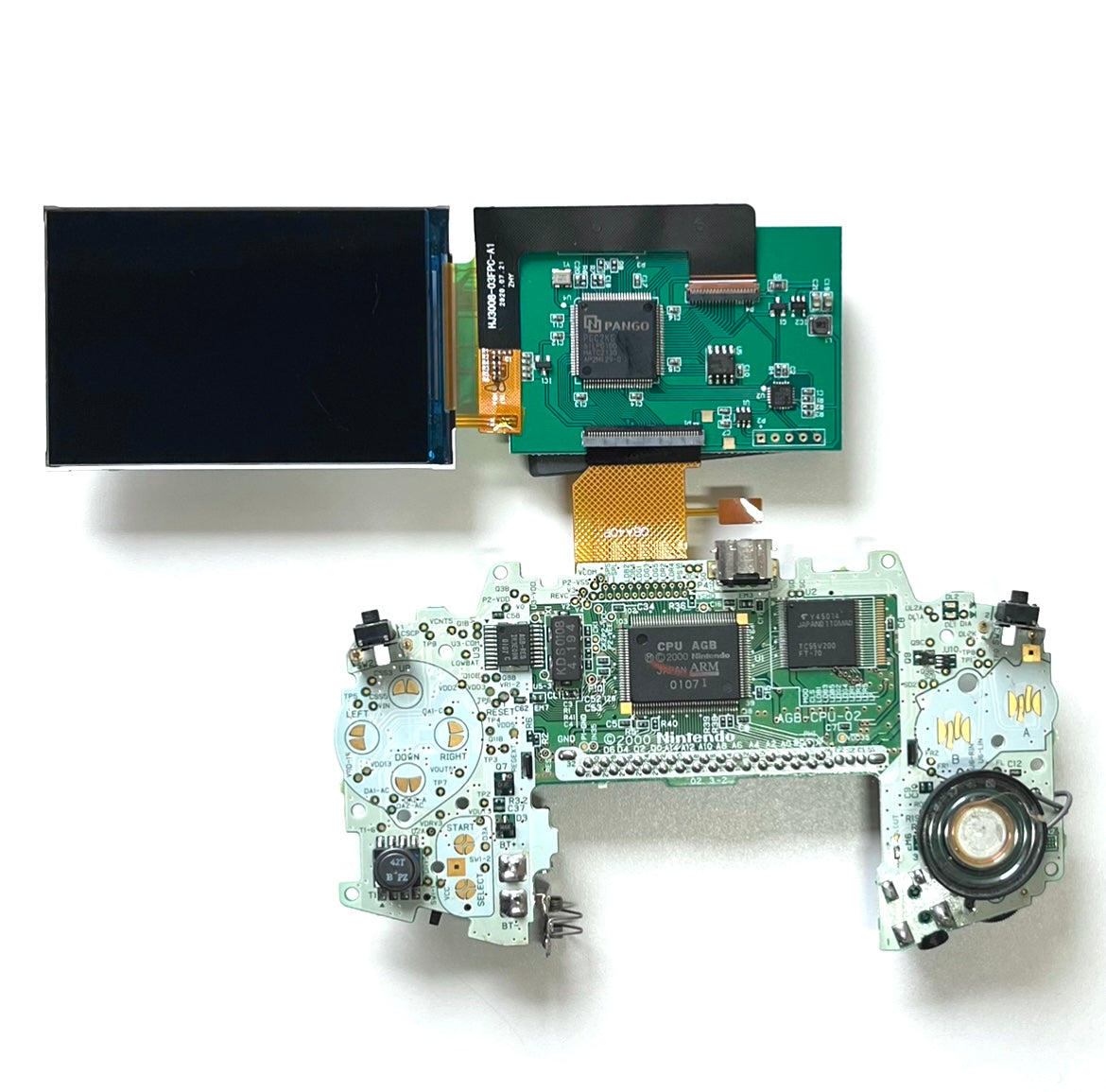 Game Boy Advance LCD Drop-In Backlight Mod Kit