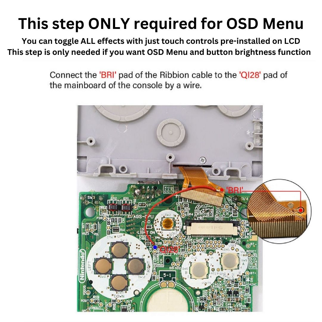 GBA SP Laminated HD 720 x 480 IPS LCD Backlight Mod (Hispeedido)