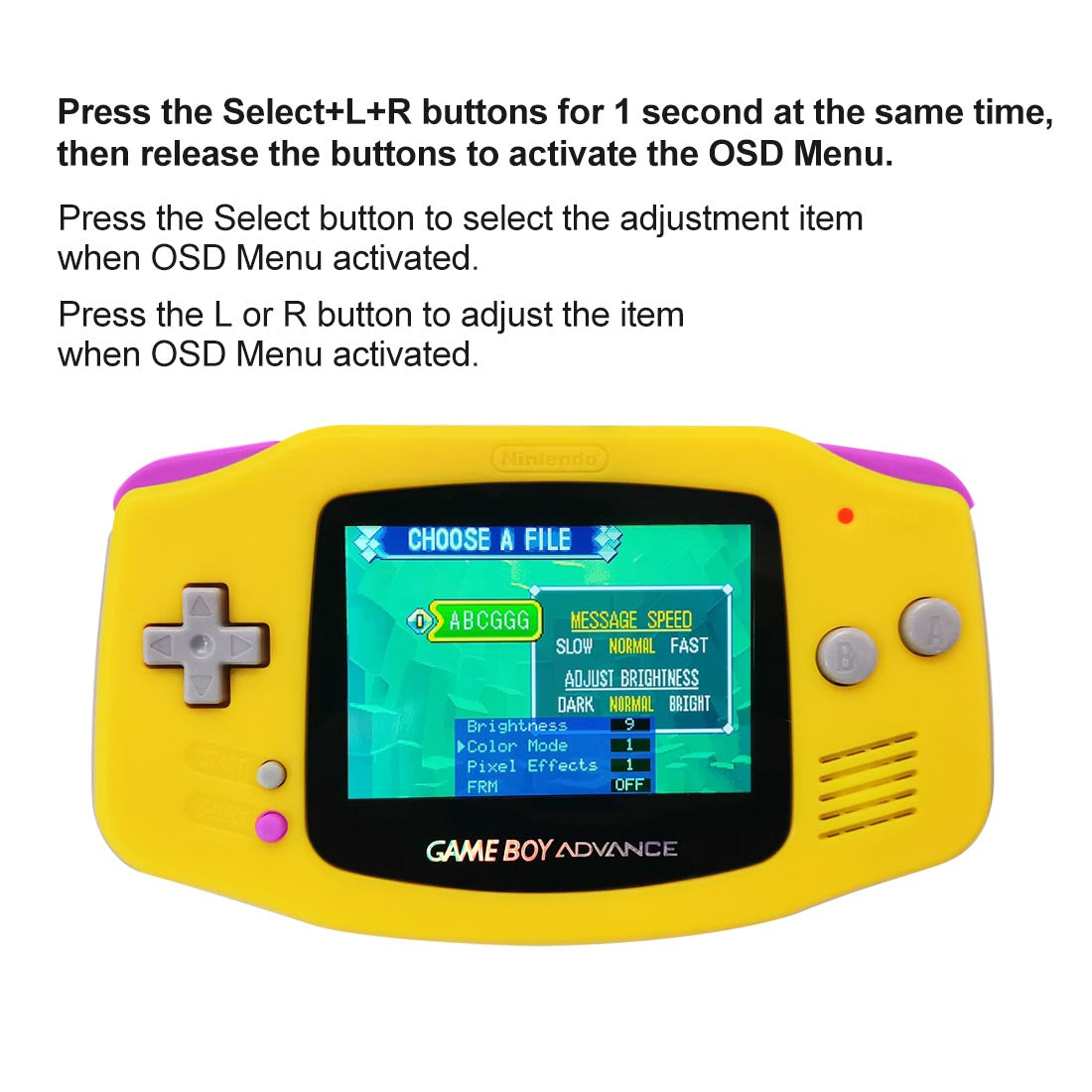 GBA Laminated HD 720 x 480 IPS LCD Backlight Mod (Hispeedido)