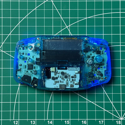 Modded Game Boy Advance - Clear Blue