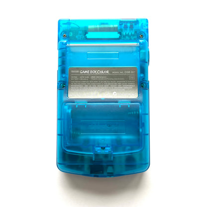 Clear Blue Laminated Backlit Game Boy Color